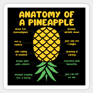 anatomy of a pineapple Magnet